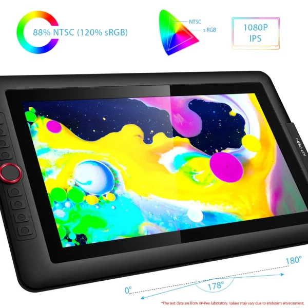 EU.US XPPen Artist 15.6 Pro Drawing Tablet Graphic Monitor Digital Animation Drawing Board with 60 Degrees of Tilt Function Art - Image 6