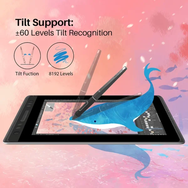 HUION KAMVAS Pro 13 GT-133 Pen Display Digital Graphic Tablet Monitor Battery-Free Pen Tablet Drawing Monitor with Tilt Function - Image 3