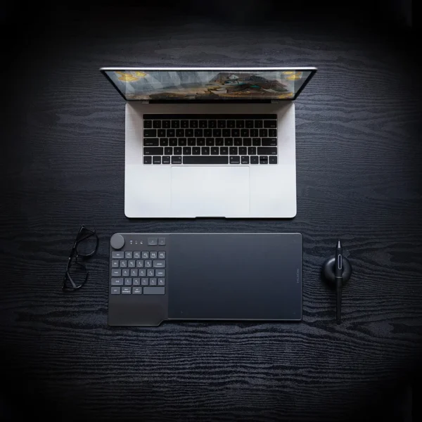 HUION KD200 Wireless Drawing Tablet Inspiroy Keydial Bluetooth Graphic Tablet+Keyboard Dial 5 Customized Express Keys 8.9x5.6 - Image 5
