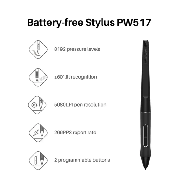 HUION Kamvas 22 Graphics Tablet with Screen Monitor Drawing Pen Display 21.5 Inch 120%s RGB Windows Mac And Android Device - Image 2