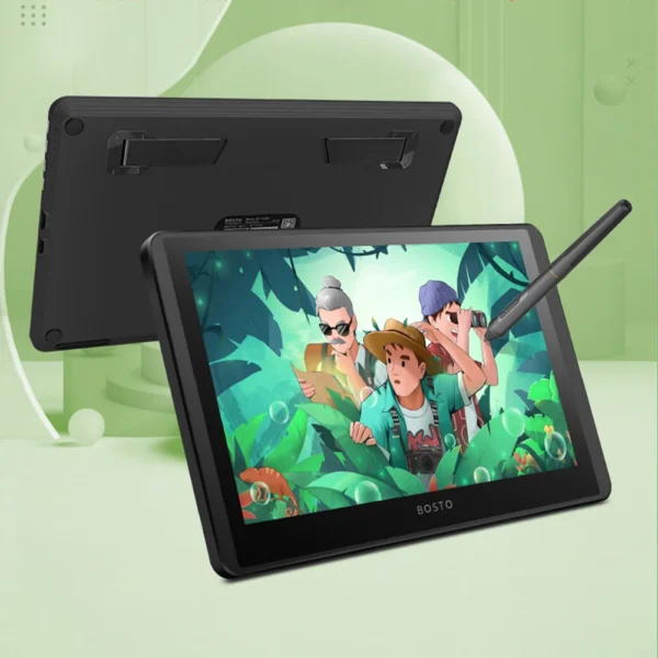LCD Graphics 11.6in Drawing Tablet with Screen 8192 Levels 1366x768 Display with Battery-Free Stylus Tilt Fit for Windows PC - Image 2