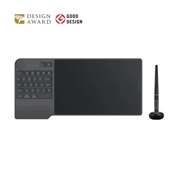 HUION KD200 Wireless Drawing Tablet Inspiroy Keydial Bluetooth Graphic Tablet+Keyboard Dial 5 Customized Express Keys 8.9x5.6